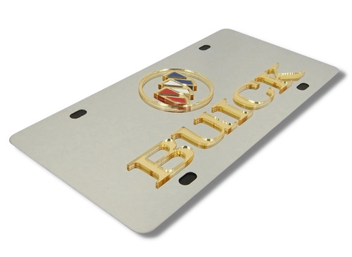 Buick gold emblem mirrored - 3d,